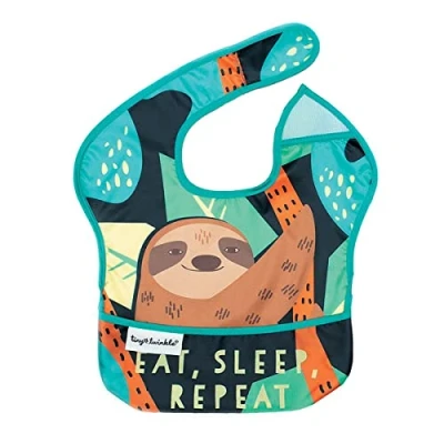 Afbeelding van Tiny Twinkle EB 12 slabbetjes van Repeltex waterdicht met tas Eat, Sleep, Repeat 80 g
