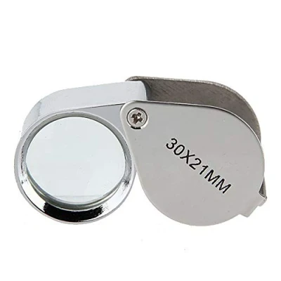 Afbeelding van Baanuse vergrootglas voor juweliers, opvouwbaar juwelier klok vergrootglas, 30x21mm
