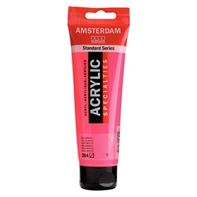 Afbeelding van 3x Amsterdam acrylverf, tube van 120 ml, Reflexroze