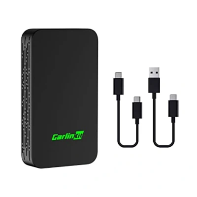 Afbeelding van CarlinKit 5.0 Draadloze (2 in 1) Adapter, voor auto&#039;s met carplay of Android Auto Functie, Zet Bedrade om naar Draadloos, AA Auto, Plug and Play