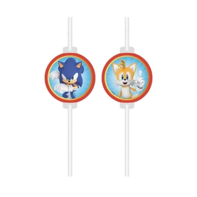 Afbeelding van Sonic Papieren Rietjes 4 stuks