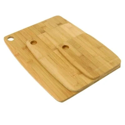 Afbeelding van Set van 3x stuks Snijplanken 19/29/37 cm bamboe hout