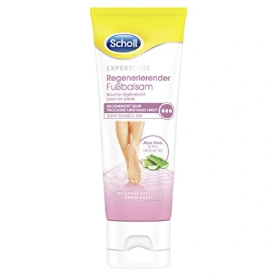 Afbeelding van Scholl Expertcare regenererende voetbalsem voor een zeer droge en ruwe huid met aloë vera provitamine B5 huidtolerantie dermatologisch getest 75 ml