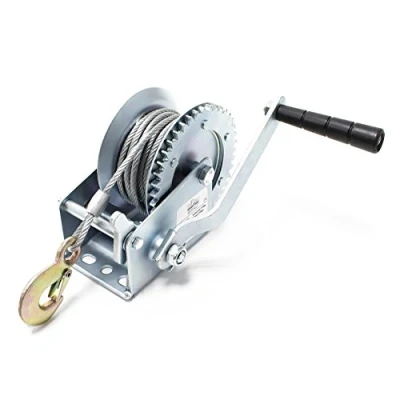 Afbeelding van Wiltec handlier tot 720 kg met 10 m kabel, kabellier staalkabel 4:1 overbrenging lier manueel bosbouw