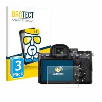 Afbeelding van BROTECT Screenprotector voor Sony Alpha 7 IV Folie Beschermfolie Beschermglas transparant (3 Stuks)
