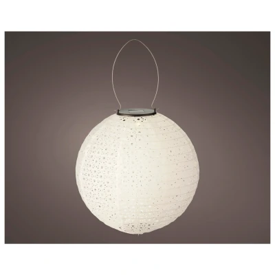 Afbeelding van Lumineo Solar Lampion M Tuinverlichting 25 cm Wit 1 led