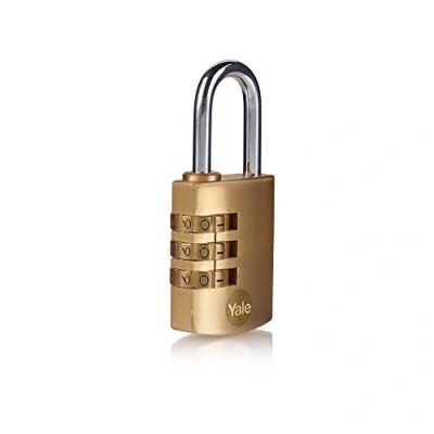 Afbeelding van 30 mm messing combinatie padlock pk 1 doos