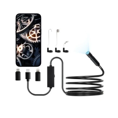 Afbeelding van VEVOR Endoscoopcamera 1920P HD Inspectiecamera voor Android &amp; iOS met 3m kabel