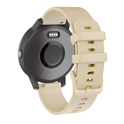 Afbeelding van ISABAKE 20mm Horlogeband voor Garmin Vivoactive 3/Vivomove HR/Venu/Forerunner 245/Forerunner 645 Quick Release Siliconen Armband