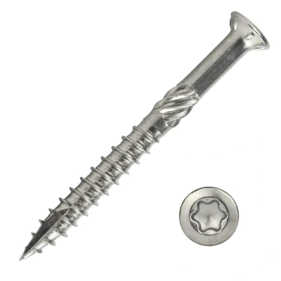 Afbeelding van Vlonderschroeven RVS 410 5 x 50 mm Torx 25 met snijpunt Doos 200 Stuks Meest verkocht!