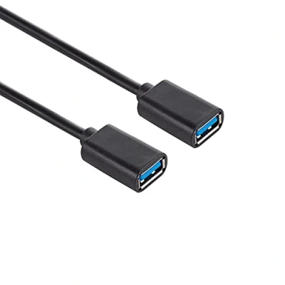 Afbeelding van USB 3.0 Vrouwelijke naar Verlengkabel Type A Koppelingskoord, Navy 1m