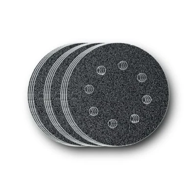 Afbeelding van Fein 63717233020 Excenterschuurpapierset Met klittenband, Geperforeerd Korrelgrootte 40, 60, 80 (Ø) 115 mm 1 set(s)