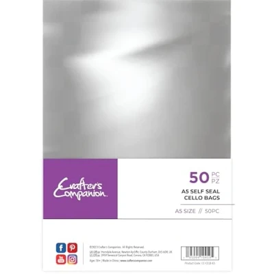 Afbeelding van Crafter&#039;s Companion A5 Self Seal Cello Bags 50 st.