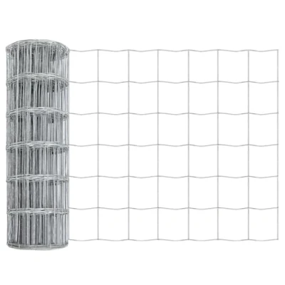 Afbeelding van vidaXL Eurohek 0.6x25 m Gegalvaniseerd Staal