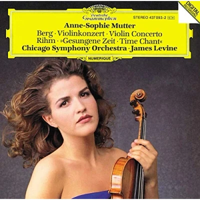 Afbeelding van Anne Sophie Mutter, Chicago Symphony Orchestra, James Levine Berg: Violin Concerto/Rihm: Time Chant (1991/92) (CD)