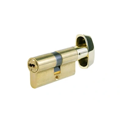Afbeelding van Tesa Assa Abloy, T85B3535L, veiligheidscilinder, T80, lange hendel, knop, 35 x mm, messing