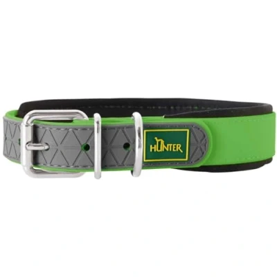 Afbeelding van HUNTER Convenience Comfort Hondenhalsband, kunststofmateriaal, neopreen, 60 L, appelgroen