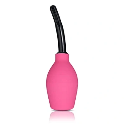 Afbeelding van TopQuaFocus 10oz Siliconen Klysma Lamp voor Mannen of Vrouwen Reinigen Zachte Anale Vaginale Douche 4.8 inch Douchekop (Rood)