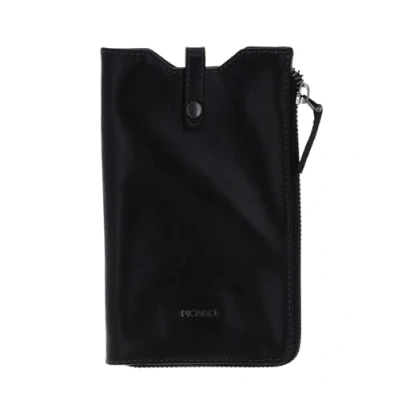 Afbeelding van Picard 5295 telefoonhoesje van waterbuffelleer in de kleur: zwart, voering: polyester, 10 x 17,5 2 cm, 52953Z0001, 10x17,5x2 Klassiek