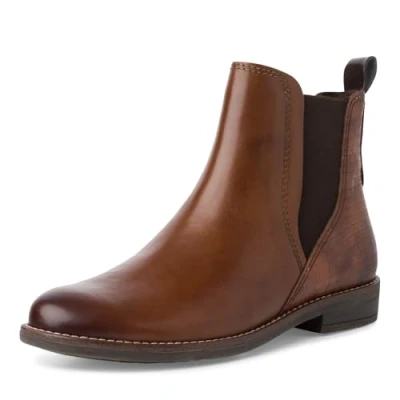 Afbeelding van Marco Tozzi Chelsea laarzen, Cognac Comb, 2 25367 41, voor dames, 37 EU, Kam, EU