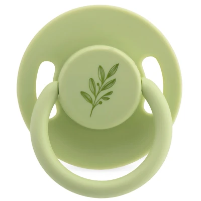 Afbeelding van Weebaby Groen No.1 0 6 mnd Ronde Latex Fopspeen MW030698