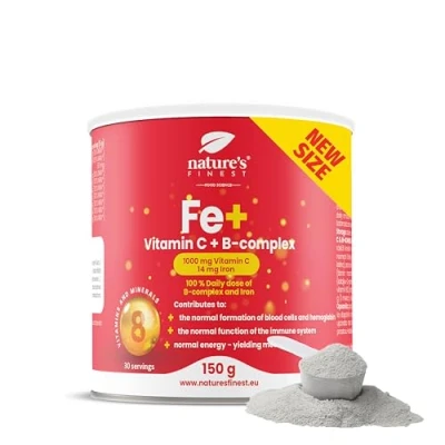 Afbeelding van Nature&#039;s Finest IJzer + vitamine C B complex Een revolutionaire formule van ijzer, en vitaminen