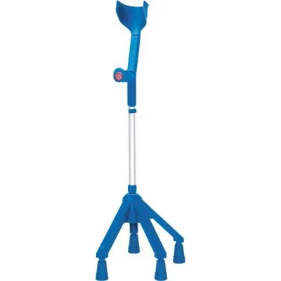 Afbeelding van Rebotec Vierpoot Elleboogkruk Blauw