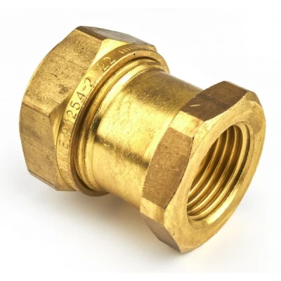 Afbeelding van Kuterlite knelkoppeling 1/2&quot; binnendraad x Ø22 schroefbus. Artikelnr: 089380.5