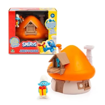 Afbeelding van De smurfen, magisch huis dat opent, met 1 figuur 5,5 cm en accessoires, Stchmurfen grappen, speelgoed voor kinderen vanaf 3 jaar, PUF202