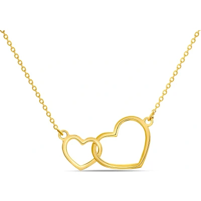 Afbeelding van Miore Hart Ketting met Hanger Dames Halsketting Liefde 9 Karaat Kleur Geelgoud Handgemaakte Hoogwaardige Sieraden