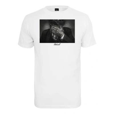 Afbeelding van Mister Tee Trust Tshirt print, Heren, Maat: Small, White