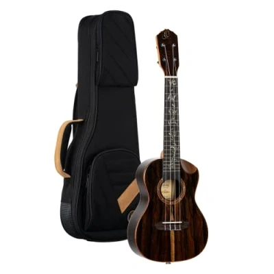 Afbeelding van Ortega RUET ZC Elite Series concert Size Ukulele Ziricote elektrisch akoestische ukelele met gigbag