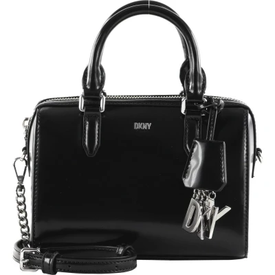 Afbeelding van DKNY Duffle Handtas black/silvercoloured, Dames, Maat: One Size, Black/silver coloured
