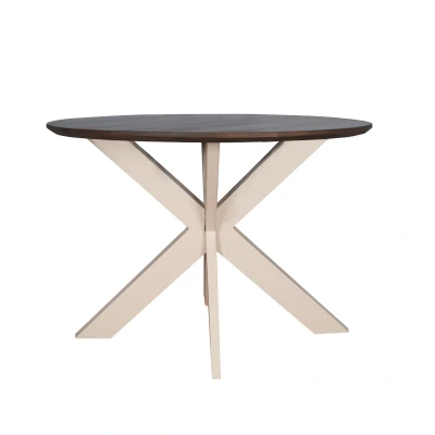 Afbeelding van Dining table Madison Walnut 130 cm Leg Sand Meerdere afmetingen beschikbaar
