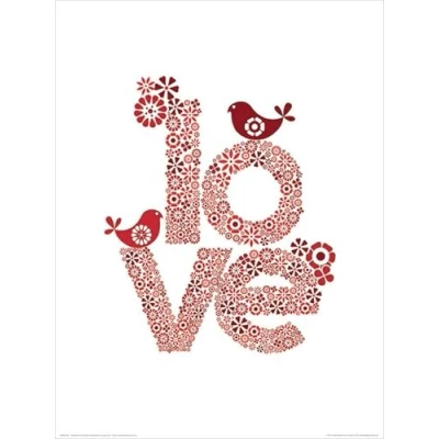 Afbeelding van Kunstdruk Valentina Ramos Red Love 30x40cm
