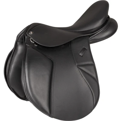 Afbeelding van Waldhausen Springzadel Comfort leder maat 17.5 black