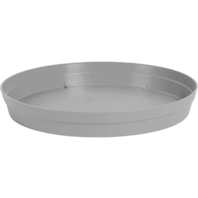 Afbeelding van Bloempot kunststof onderschaal Toscane grijs D15 cm Plantenpotten
