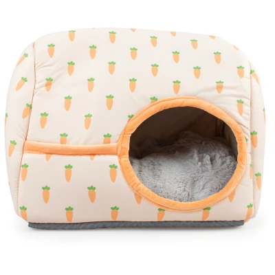 Afbeelding van Duvo+ Carrot Schuilplaats Pluche Slaapplaats 30x25x23 cm
