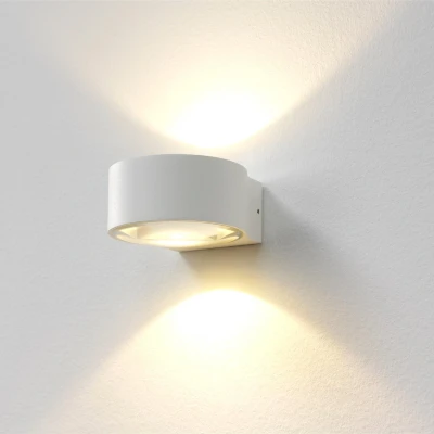 Afbeelding van Artdelight Wandlamp Hudson Ø 11 cm wit