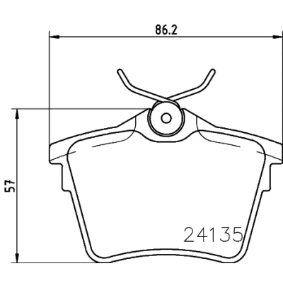 Afbeelding van Remblokkenset, schijfrem HELLA PAGID 8DB 355 011 501