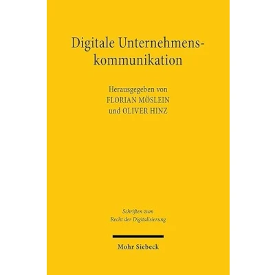 Afbeelding van Schriften zum Recht der Digitalisierung Digitale Unternehmenskommunikation