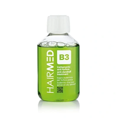 Afbeelding van HAIRMED B3 Professionele Anti Roos Shampoo Tegen en Talgproductie, Ideaal bij Seborroïsche Dermatitis 200 ml