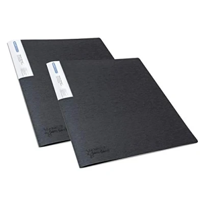 Afbeelding van Rapesco 1643 Germ Savvy Antibacterieel, A4 Showmap met 20 Insteektassen, Zwart, 2 Mappen