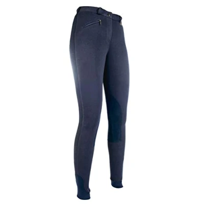 Afbeelding van HKM Rijbroek Penny Easy Met Softline Knievlak Donkerblauw 128