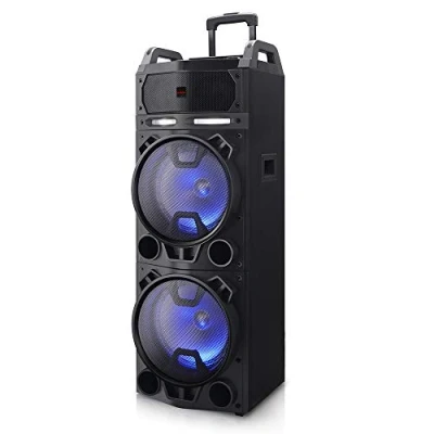 Afbeelding van AIWA KBTUS 900 Trolley luidspreker, Bluetooth, 2 x draadloze microfoon, afstandsbediening