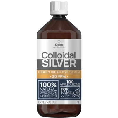 Afbeelding van Colloïdaal zilver 20 ppm 1 liter ● Premium zilverwater sterker dan 10 Voor mens, hond en kat Carbon neutraal 100% natuurlijk met 2 ingrediënten