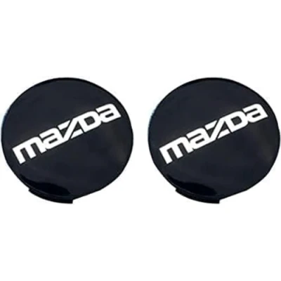 Afbeelding van 4 Stuks Auto Naafkappen voor Mazda 60mm Naafdoppen Velgdeksel Naafdekse Wielnaafdoppen Velgdoppen Wieldop Wielnaafafdekking Wielnaven