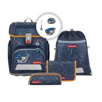 Afbeelding van Step by SET Schooltas voor kinderen, Maat: One Size, Helicopter