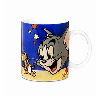 Afbeelding van Logoshirt® Tom &amp; Jerry I Logo porseleinen mok koffiemok, 300 ml vaatwasmachinebestendig en magnetronbestendig in gekleurde geschenkverpakking gelicentieerd origineel design
