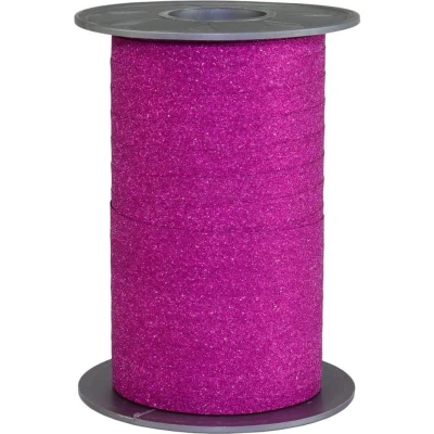 Afbeelding van Krullint Glitter Fuchsia 10mm